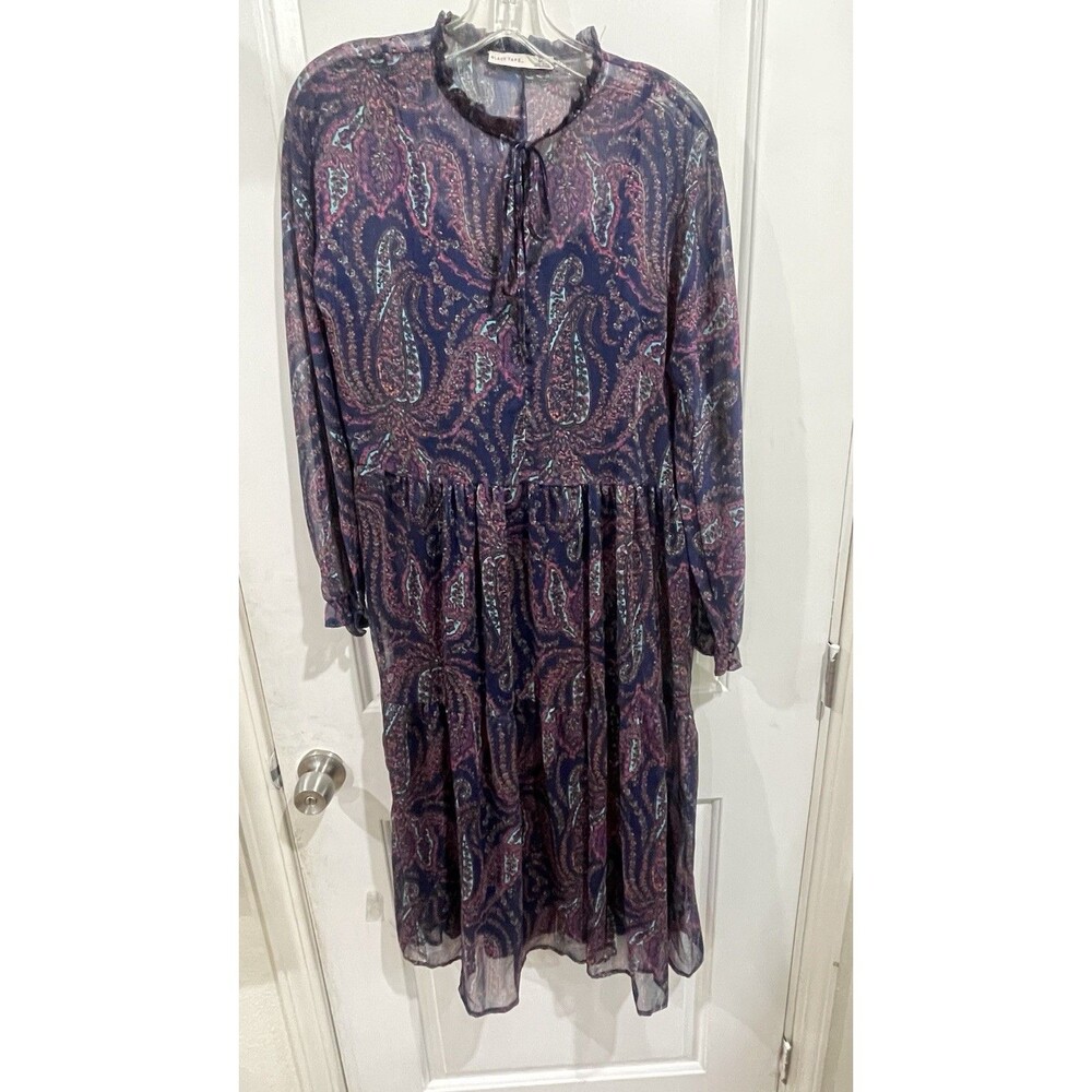 Black Tape Paisley Maxi Boho Dress Small